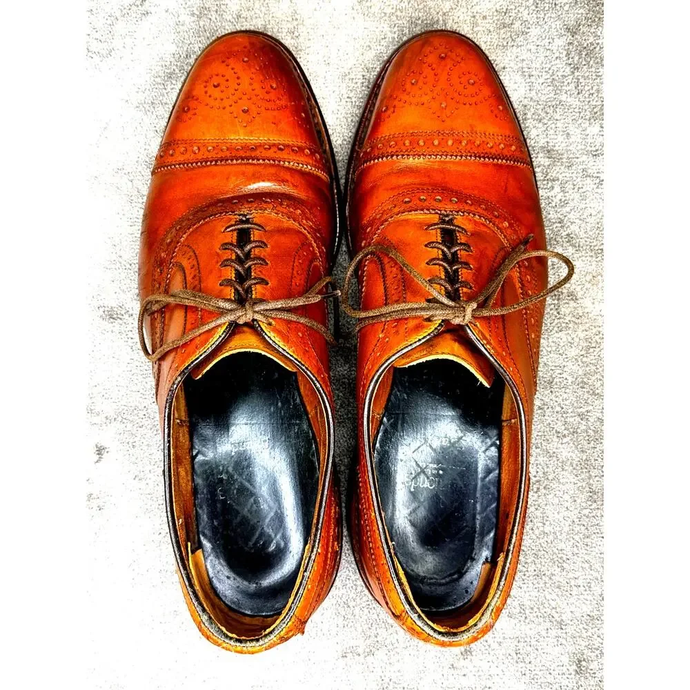 Allen Edmonds Strand Cap Toe Oxford Brown Calf 11D Goodyear Welt